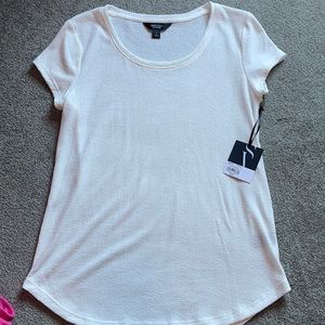 White Vera Wang short sleeve shirt size small